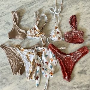Bundle of 4 Bikinis from Onia, Triangl and Daria Swim